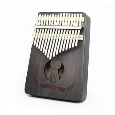 Imagem de Piano de dedo Kalimba para iniciantes com 17 teclas kalimba profissional