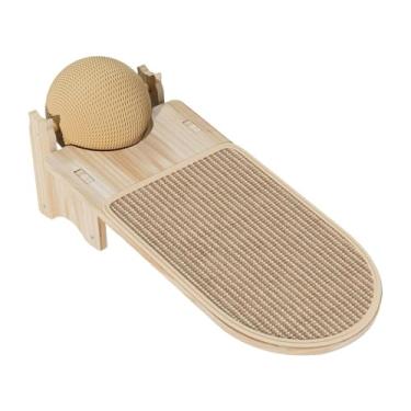 Imagem de Ioensy Arranhador para gatos Rampa Pet Supplies a arranhões ao desgaste Moagem Paws Lounge Placa de arranhar para gatos multifuncional, Oval