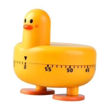 Imagem de Generic Temporizador mecânico de cozinha, temporizador de tempo para gerenciamento de tempo para crianças aprenderem, lerem, fazerem a lição de casa e, Amarelo