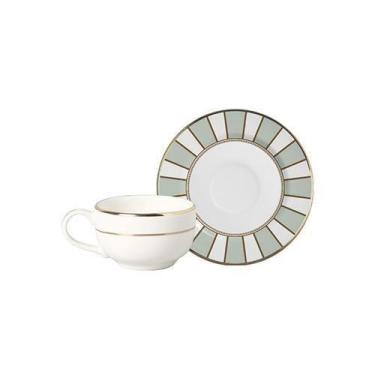 Imagem de Conjunto 6 Xícaras De Café Pires Venetian Filete Ouro 85Ml - Alleanza 