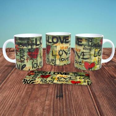 Imagem de Caneca de Porcelana 325ml Personalizada Casal Decorada Casal 11 - Gene