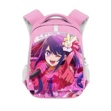 Imagem de Mochila Oshis No Ko Anime School Poliéster 26x13x36cm - Yiweisai