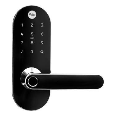 Imagem de Fechadura Digital Externa Yale Ymc 420W Resistente à Água, Preto