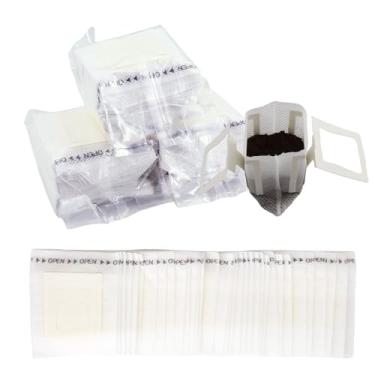 Imagem de 200 sacos descartáveis de filtro de café para orelha - sacos de papel portáteis com filtro de gotejamento para casa, escritório, viagens e acampamento