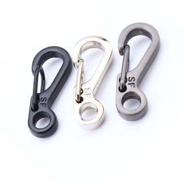 Imagem de RiToEasysports Mosquetão EDC, Mini Clipes de Mola de Pressão Em Liga, Ferramenta de Chaveiro de Sobrevivência para Escalada Ao Ar Livre