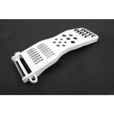 Imagem de Ralador e Descascador 5 em 1 Fatiador de Legumes e Frutas Multifuncional Inox (1 PEÇA)