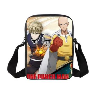 Imagem de Bolsa de ombro Anime One Punch Man Poliéster 17x5x23cm - Yiweisai