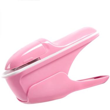 Imagem de Grampeador sem grampo, grampeador para mesa, mini grampeador, material de escritório, grampeador compacto sem grampo, com design de estrutura de economia de mão de obra para escritório, encadernação