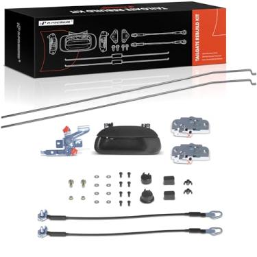 Imagem de A-Premium Kit de reconstrução de porta traseira de 34 peças compatível com Ford F-150 1997-2003, F-150 Heritage 2004, F-250 F-350 Super Duty 1999-2002, bucha de cabo de trava de moldura de manivela