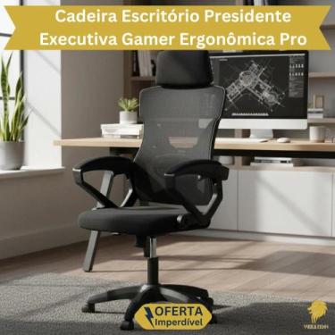 Imagem de Cadeira Escritório Presidente Executiva Gamer Ergonômica Profissional 