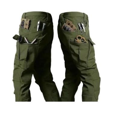 Imagem de Conjunto Tático Masculino Camuflado Impermeável Soft Shell De Inverno 
