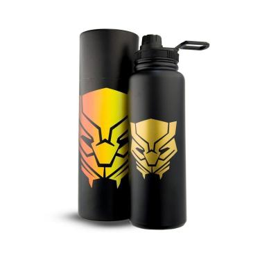 Imagem de Garrafa Térmica Inox Pantera Negra Marvel 1L Resistente-Unissex