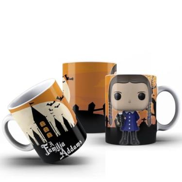 Imagem de Caneca Família Addams Todos Os Personagens Filme Porcelana 325ml (WANDINHA ADDAMS)