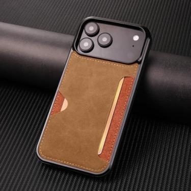 Imagem de HTVJFXCapa de celular retrô de luxo para iPhone 16 Pro Max com função de inserção de cartão (para iPhone 16 Pro Max/zs)