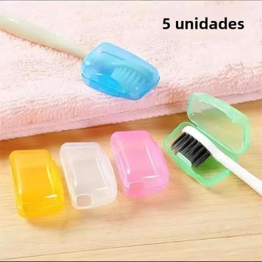 Imagem de Capas De Escova De Dente Portáteis Conjunto De 5 Peças Estojo De Viage