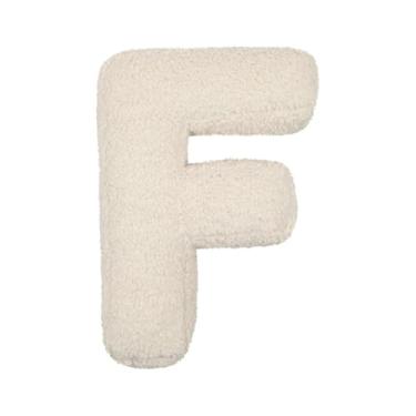 Imagem de English Letter Plush Pillow, Soft Cozy A to Z Alphabets Shaped Throw Cushions, Initial Design Decorative Throw Pillows for Bed Couch, Gift To Family, Friends & Colleagues (F)