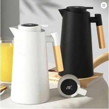 Imagem de Garrafa Térmica com Termômetro Digital, 1 Litro.