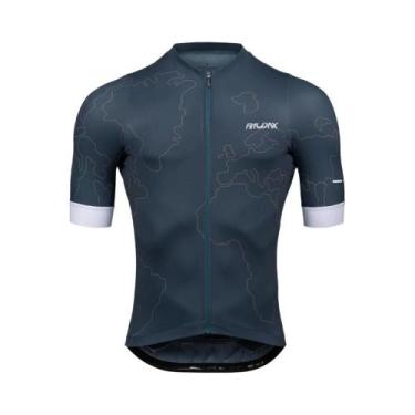 Imagem de Camisa De Ciclismo Masculina De Verão Com Proteção UV, Manga Curta, Ra