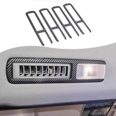 Imagem de PIUGILH Cobertura de moldura de ventilação A/C traseira para teto de carro compatível com Toyota Grand Highlander 2024 2025 acessórios, tampa de saída de ventilação de ar condicionado traseira, 4