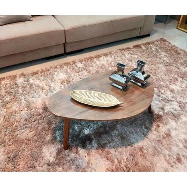 Imagem de Mesa Centro Sala Paris Orgânica Média Decorativa Wood - Demoglass