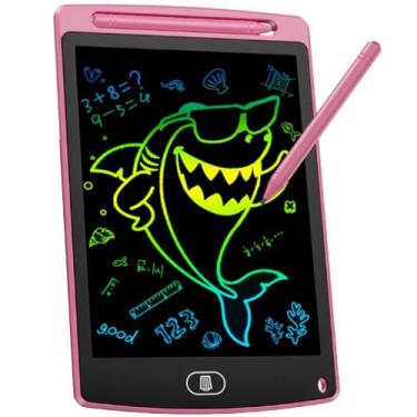 Imagem de Tablet Infantil Lousa Mágica Digital Desenho Colorido 8,5 - Exbom