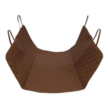 Imagem de Capa Protetora Pet Carro Cães Banco Traseiro Luxo Impermeável 150x120cm Proteção Total(Marrom)