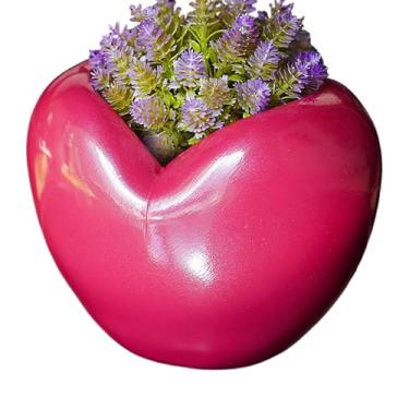 Imagem de Porta-lápis de coração, Porta-caneta de coração - Artesanato decorativo para mesa,Organizador de caneta de mesa, ornamento de mesa 3D do dia dos namorados, suporte de pincel de maquiagem multifunciona