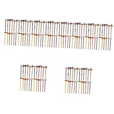 Imagem de Canetas de gel de Halloween Canetas de gel de Halloween 48 unidades de terno de Halloween Prêmios em massa para Halloween Canetas de gel de Halloween em madeira Suprimentos para festas com borrachas p