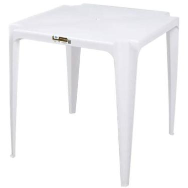 Imagem de Mesa Quadrada de Plastico Suporta ate 30kg Mor