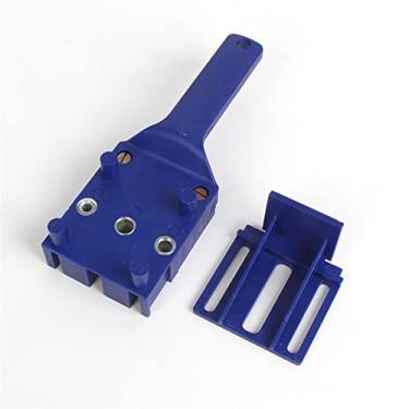 Imagem de ANUTE Localizador de perfuração para marcenaria, ferramentas de trabalho de carpinteiro, ferramentas manuais de mão de 6/8/10 mm broca perfuradora adequada para gabarito de perfuração de cavilha