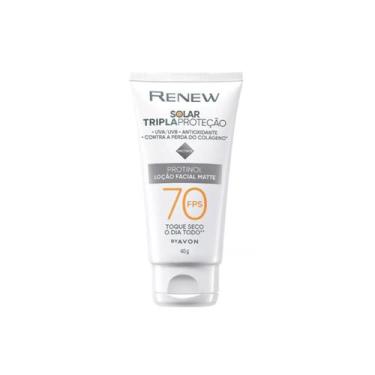 Imagem de Protetor Solar Renew Avon FPS70 com Protinol toque seco 40g