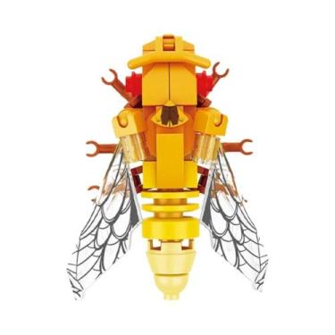 Imagem de Blocos De Montar DIY Para Crianças, Modelo De Inseto Animal, Conjunto 