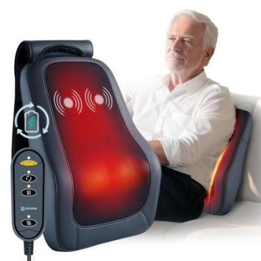 Imagem de Massageador de shiatsu sem fio COMFIER para pescoço e costas com aquec