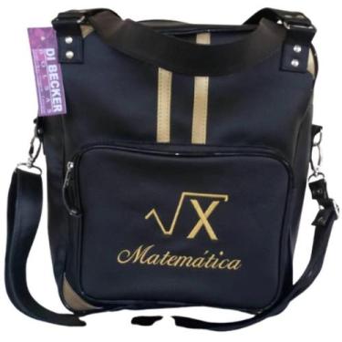 Imagem de Bolsa Feminina Preta Personalizada Matemática - Di Becker Bolsas