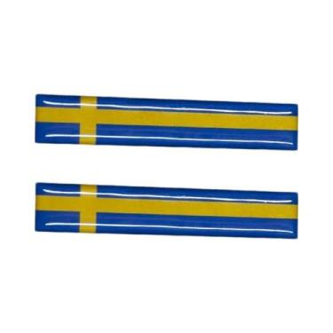 Imagem de Adesivo Refletivo 3D Da Bandeira Nacional, 8.5cm, Decalque Para Motoci
