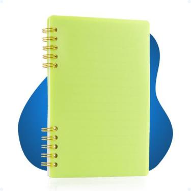 Imagem de Caderno Capa Mole Anotações Faculdade Escolar A6 80 Folhas - Hxt, Verd