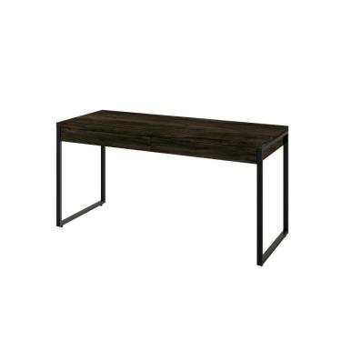 Imagem de Mesa Kuadra Diretor 150x60x75cm C-02 Gavetas Carvalho Dark - Est.preta Carvalho Dark - Est.preta