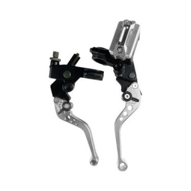 Imagem de Cilindro Mestre De Freio Universal CNC 7/8'' Com Cabo E Reservatório D