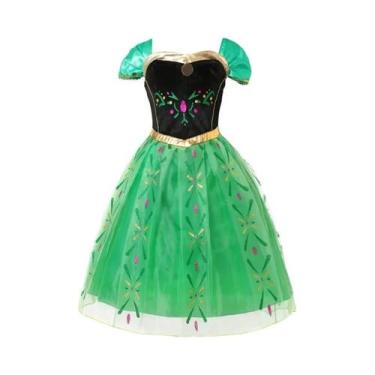 Imagem de Vestido De Princesa Elsa Anna Para Meninas, Fantasia De Aurora Rapunze