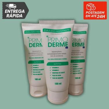 Imagem de Kit com 3 unidades Primoderme Emulsão Hidratrante 100ml