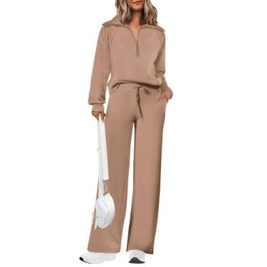 Imagem de Outfit PRETTYGARDEN de 2 peças para mulheres: moletom e calça de outon