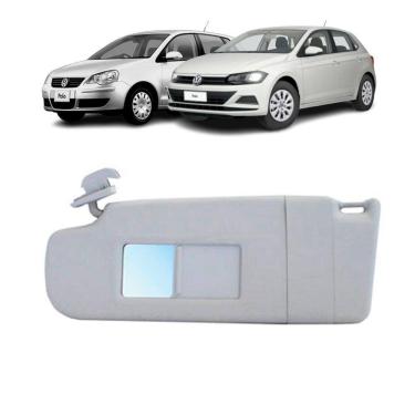 Imagem de Quebra Sol Cinza Espelho Bolsa Ilumi Vw Polo 03 A 20 Esquerd