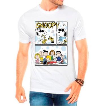 Imagem de Camiseta desenho snoopy camisa masculina lançamento 01 - DESIGN CAMISE