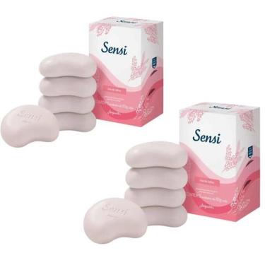 Imagem de Kit 2 Sabonete Em Barra Sensi Mix de Leites 5x80g Jequiti