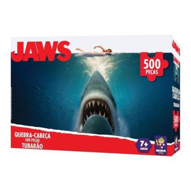 Imagem de Quebra-Cabeça Jaws Tubarão 500 Peças Mimo Toys - 3030