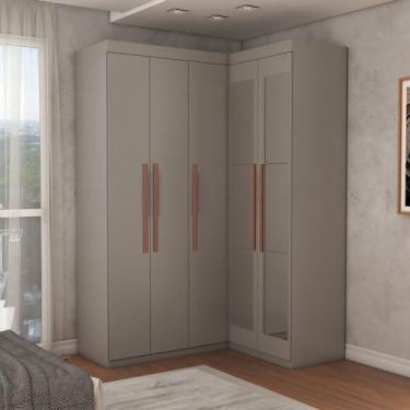 Imagem de Guarda-Roupa Solteiro Modulado Odisseia 5 Portas 12 Prateleiras com Es