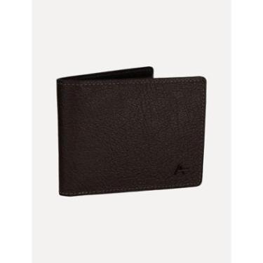 Imagem de Carteira Aramis Masculina Couro Horizontal Rought Marrom Café-Masculino