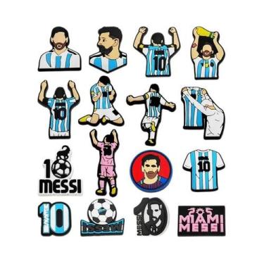 Imagem de Acessórios De PVC Para Sandálias E Crocs Com Tema De Futebol Infantil 