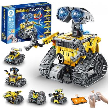 Imagem de Kit robô e carro de acrobacias 6 em 1 Sillbird com 631 peças, controle remoto e app, robótica STEM para crianças a partir de 6 anos