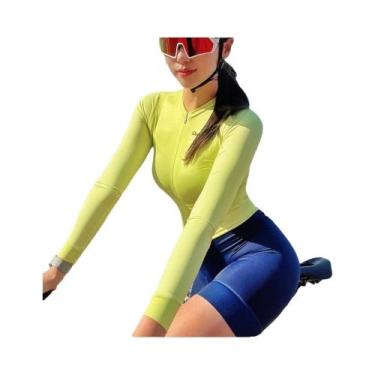 Imagem de Camisas De Ciclismo Femininas De Manga Longa Para Corridas De Verão - 